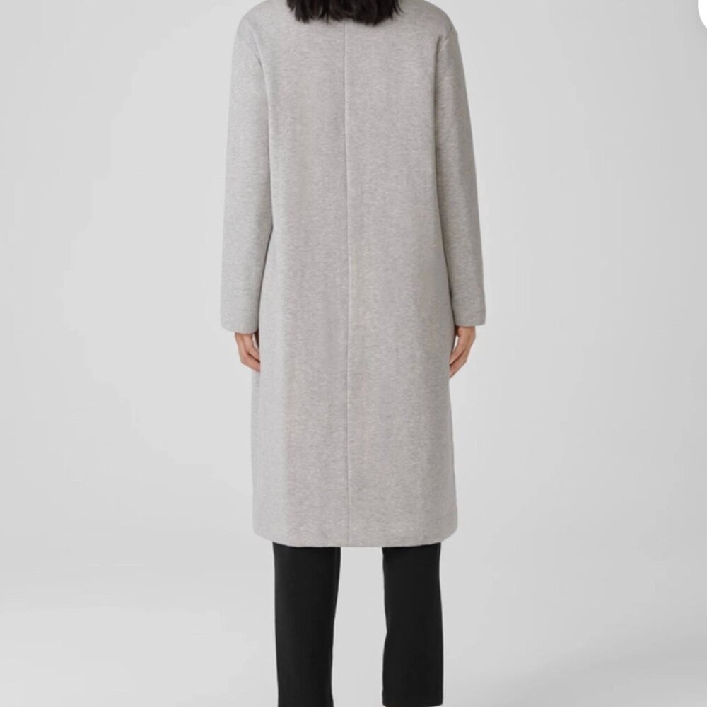 NWT Eileen Fisher Cozy Brushed Terry Hug Padded Coat - Picture 6 of 10